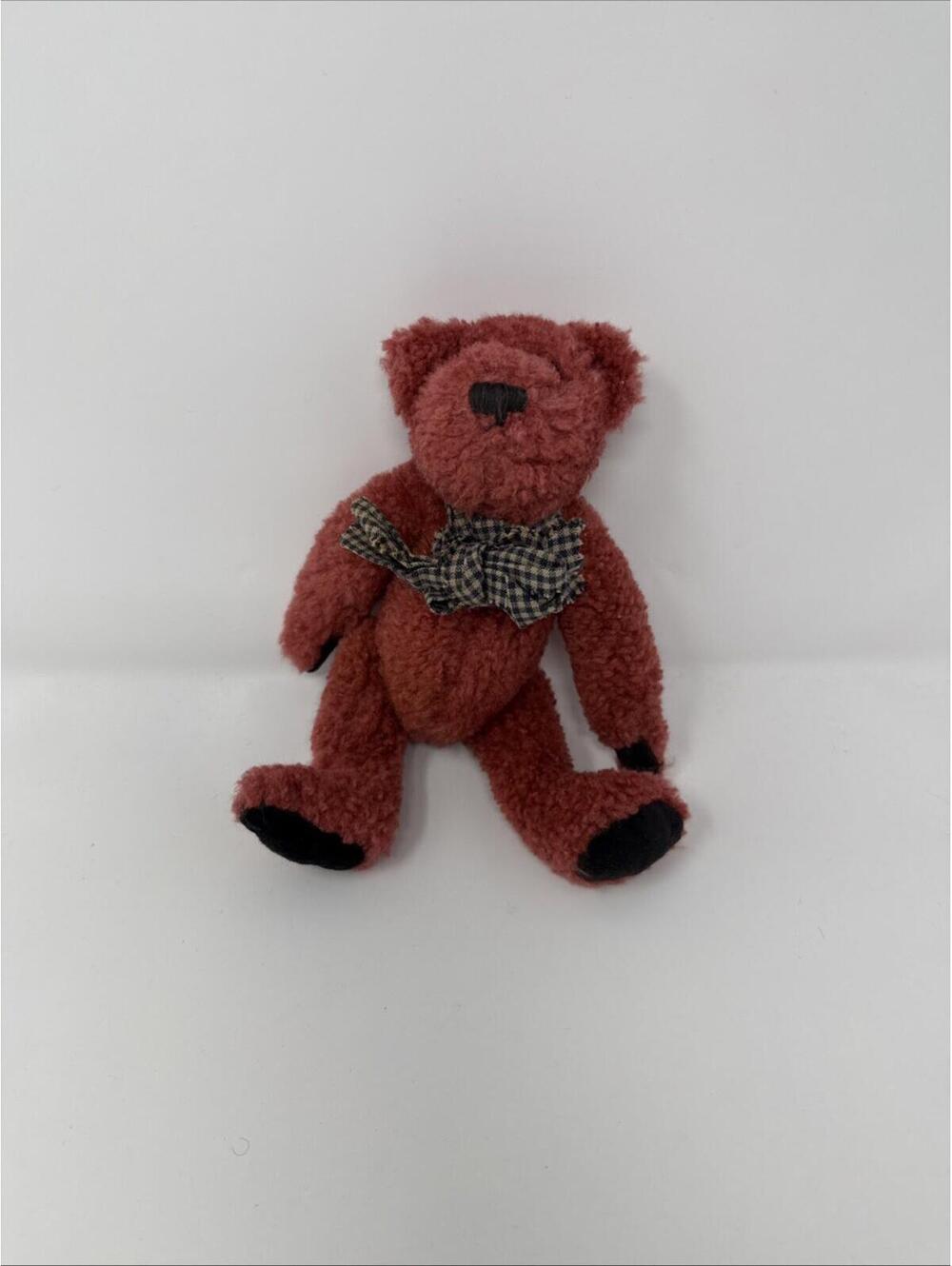 Boyds Bears 9” Jointed  rust /berry color plush bear/ Fdll Decor